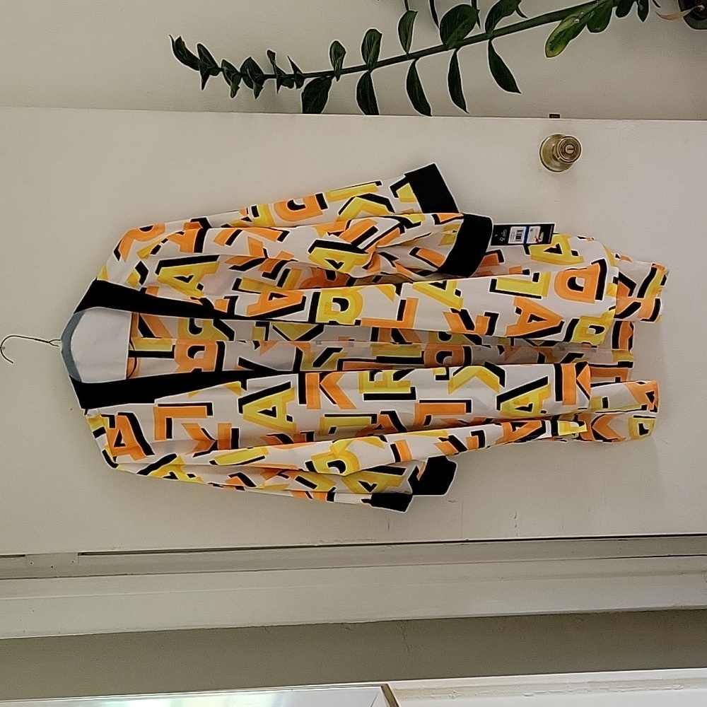 KARL LAGERFELD PARIS Printed Open-Front Kimono Jacket Sz XL - Picture 2 of 3